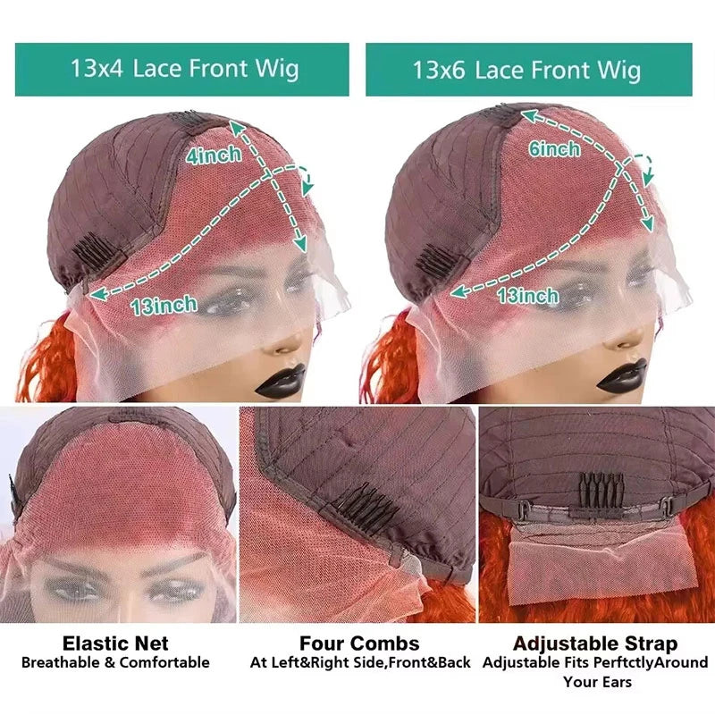 Ginger Human Hair Wig