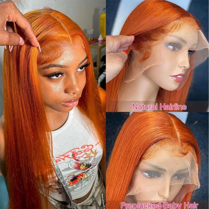 Ginger Human Hair Wig