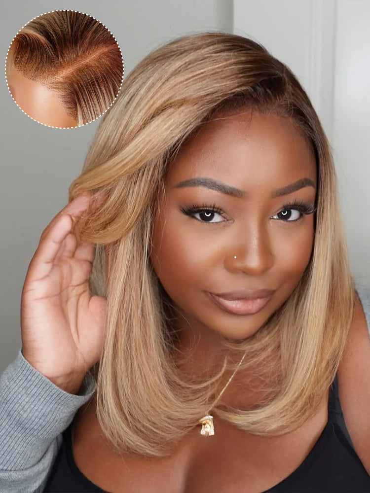 Ombre Blonde Bob Wig