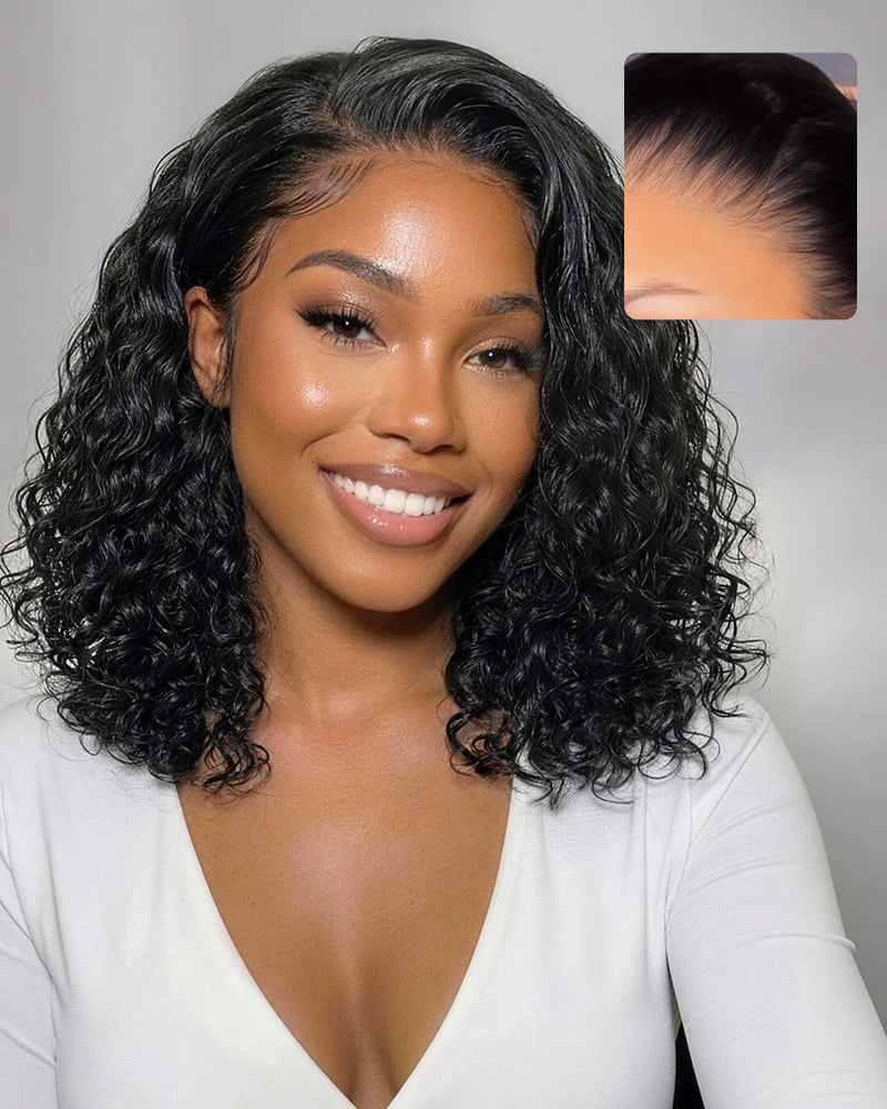 Glueless Water Wave Brazilian Bob Wig