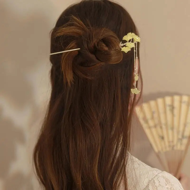 Ginkgo Leaves Hair Stick