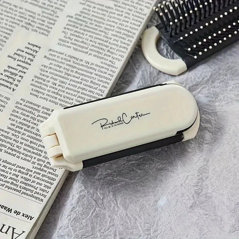 Compact Pocket Hair Comb With Mirror