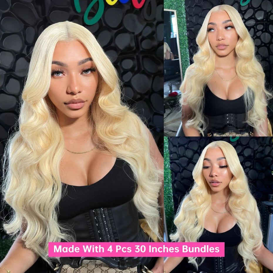 613 Honey Blonde Bundles Remy Human Hair