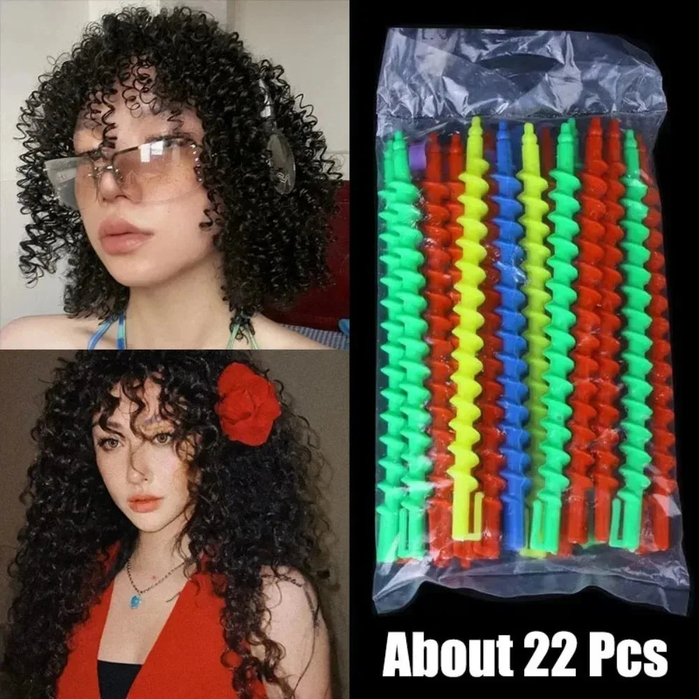 20Pcs Set Heatless Spiral Curls