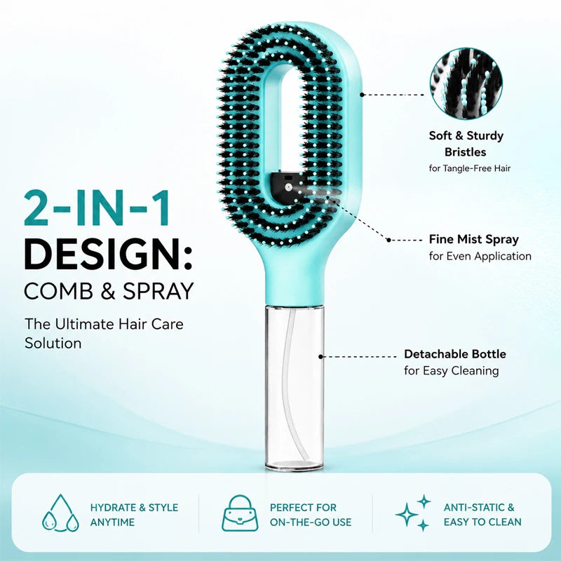 Refillable Spray Hair Comb