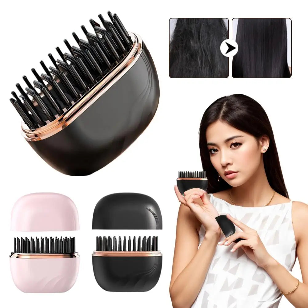 Rechargeable Hair Straightener Brush