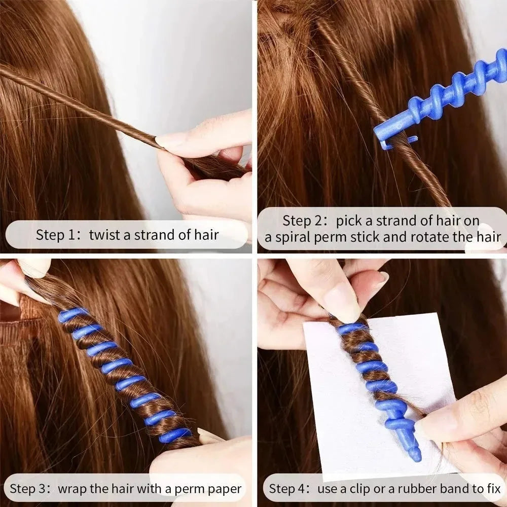 20Pcs Set Heatless Spiral Curls