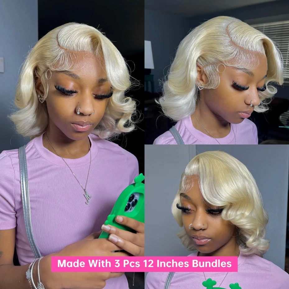 613 Honey Blonde Bundles Remy Human Hair