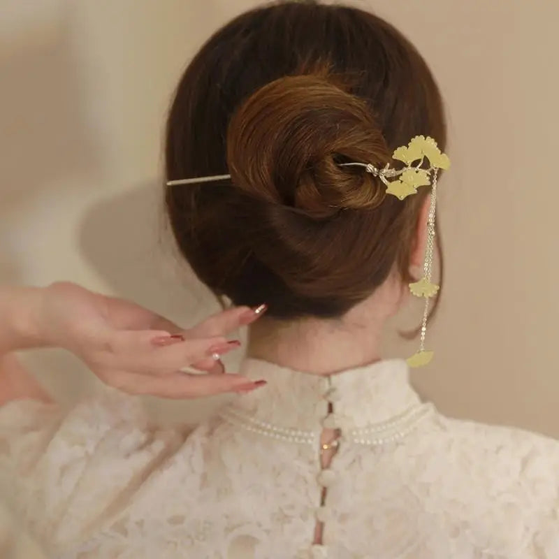 Ginkgo Leaves Hair Stick