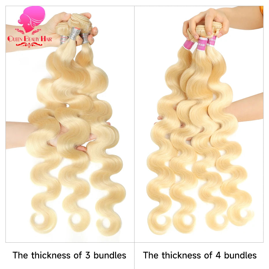 613 Honey Blonde Bundles Remy Human Hair