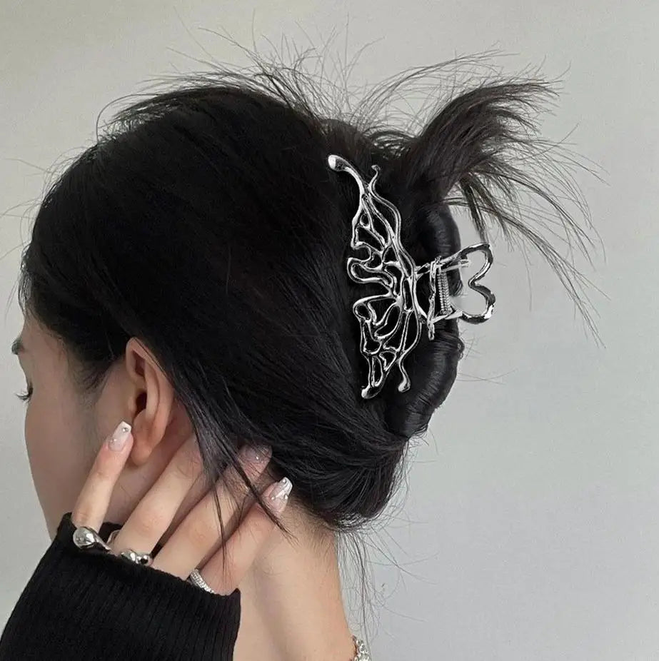 Y2K Metal Safety Pin Hair Clip