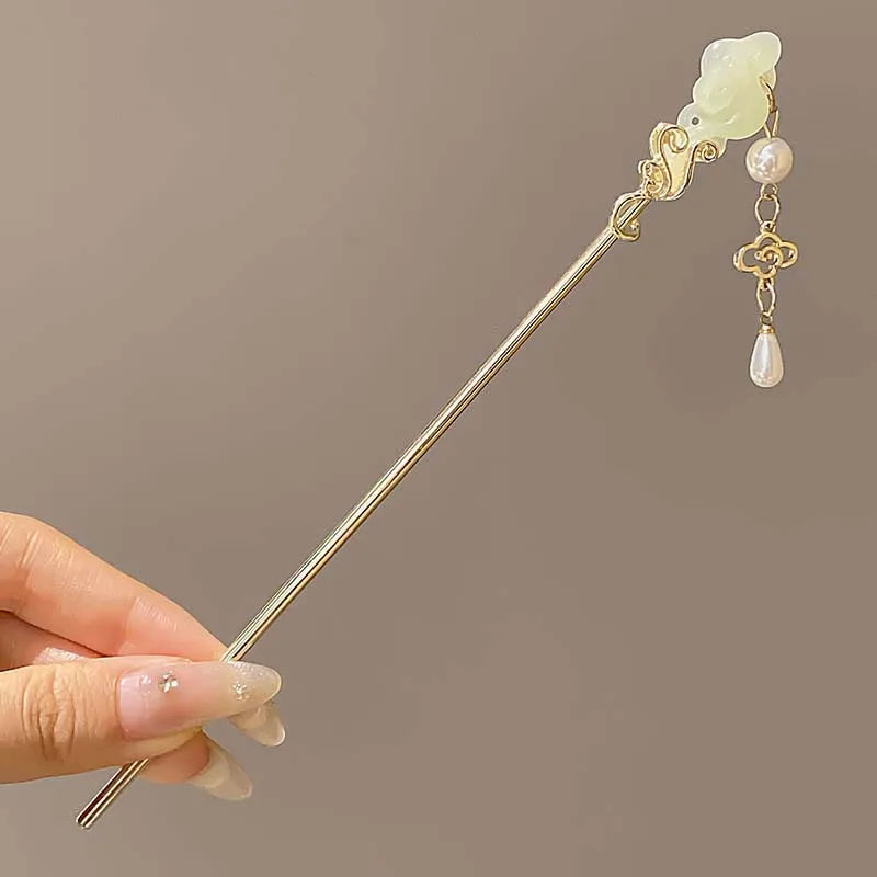 Bamboo Tassel Hair Stick
