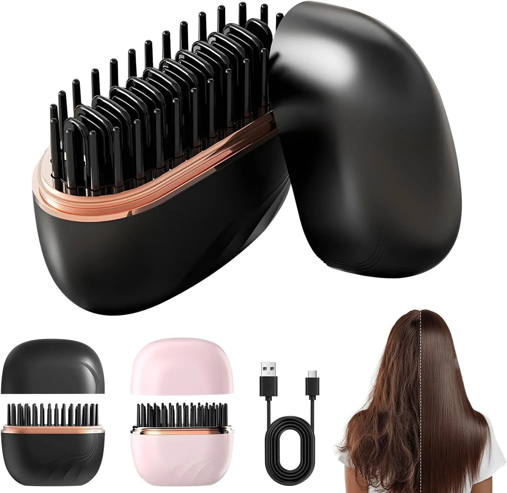 Rechargeable Hair Straightener Brush