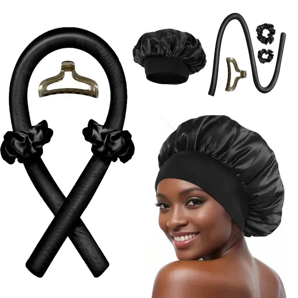 Satin Heatless Curling Rod Set