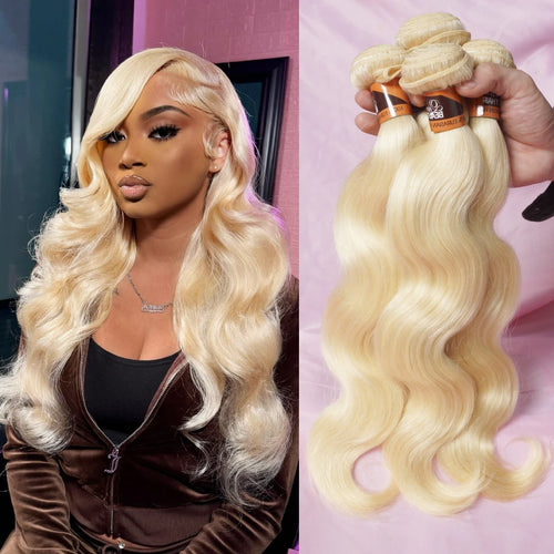 613 Honey Blonde Bundles Remy Human Hair