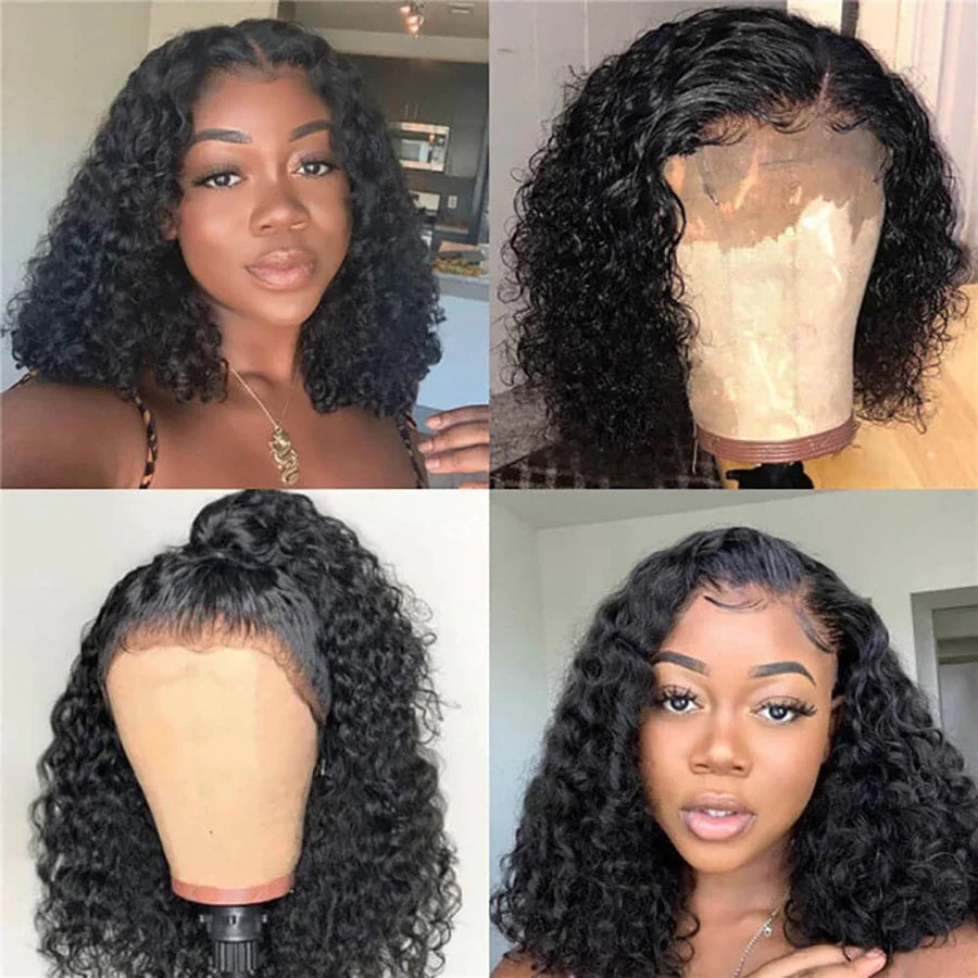 Glueless Water Wave Brazilian Bob Wig